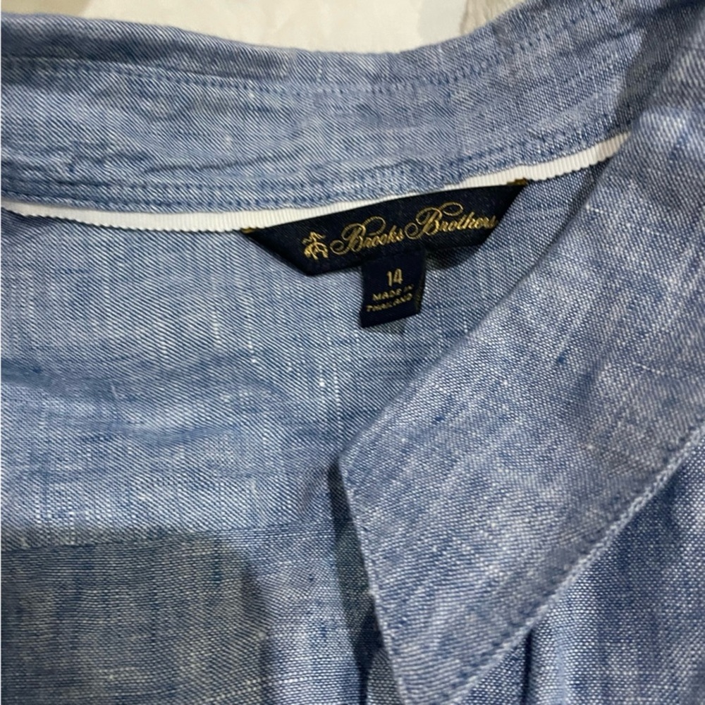 Brooks Brothers Women's Light Blue Button Down Shirt